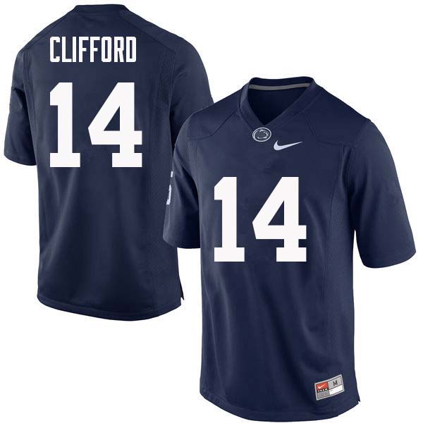 Men #14 Sean Clifford Penn State Nittany Lions College Football Jerseys Sale-Navy - Click Image to Close